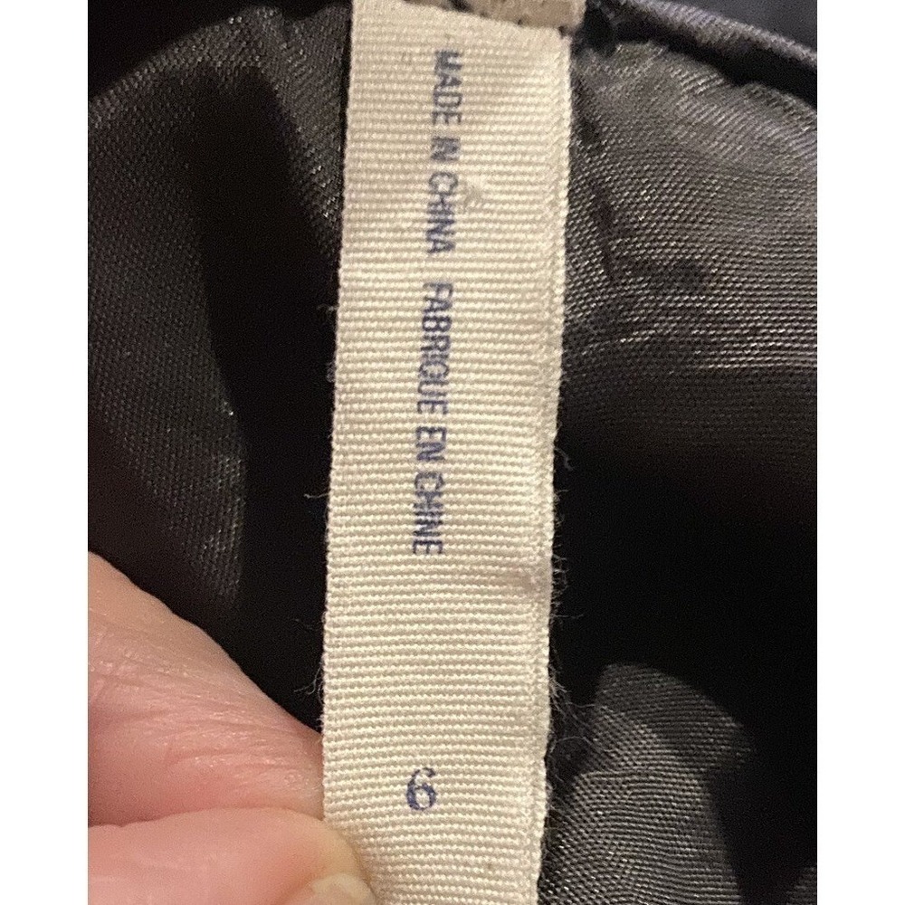 Maeve Anthropologie Wool Blend Ruffle Smocked Empire Waist Mini Dress Grey 6 - Picture 5 of 8